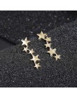 Księżyc gwiazda ucho Climber Tiny Star Moon stadniny kolczyki dla kobiet codziennie nastolatek dzień matki niebiański prezent ur