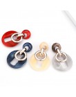 AENSOA nowe kwadratowe akrylowe kolczyki Drop dla pań Trendy Dangle kolczyki dla kobiet oświadczenie biżuteria hurtowych Party p