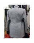 AEL Plaid damski marynarka z długim rękawem z kołnierzykiem z klapami kieszeń Slim damski płaszcz wiosna urząd Lady Fashion Clot