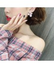MENGJIQIAO 2018 nowy koreański styl farba w sprayu duże kolczyki sztyfty z kwiatem dla kobiet moda akcesoria letnie eleganckie s