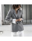 AEL Plaid damski marynarka z długim rękawem z kołnierzykiem z klapami kieszeń Slim damski płaszcz wiosna urząd Lady Fashion Clot