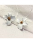 MENGJIQIAO 2018 nowy koreański styl farba w sprayu duże kolczyki sztyfty z kwiatem dla kobiet moda akcesoria letnie eleganckie s