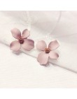 MENGJIQIAO 2018 nowy koreański styl farba w sprayu duże kolczyki sztyfty z kwiatem dla kobiet moda akcesoria letnie eleganckie s