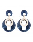 AENSOA nowe kwadratowe akrylowe kolczyki Drop dla pań Trendy Dangle kolczyki dla kobiet oświadczenie biżuteria hurtowych Party p
