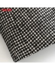 Tangada kobiety ciepły zimowy dwurzędowy garnitur kurtka biurowa, damska vintage plaid blazer kieszenie odzież do pracy znosić 3