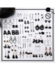 2019 moda koreański geometryczny koło długi tassel asymetryczny spadek kolczyki czarne serce kształt alloy kolczyki dla kobiet b