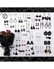 2019 moda koreański geometryczny koło długi tassel asymetryczny spadek kolczyki czarne serce kształt alloy kolczyki dla kobiet b
