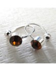 1 para kobiety dziewczyna klip na U ciało kolczyki z kryształkami ze stali nierdzewnej Ear Cuff Stud biżuteria na uszy na prezen