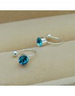 1 para kobiety dziewczyna klip na U ciało kolczyki z kryształkami ze stali nierdzewnej Ear Cuff Stud biżuteria na uszy na prezen