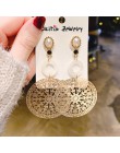 Chiński styl osobowość Vintage Goldfish metalowe cyrkonie miłość Dangle kolczyki moda Temperament panie biżuteria akcesoria
