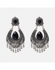 Ztech Za 2020 czarny kolor metalowy kryształ akrylowy Vintage kolczyki Lady Girls Handmade na przyjęcie wyrazista biżuteria modn