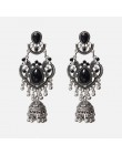 Ztech Za 2020 czarny kolor metalowy kryształ akrylowy Vintage kolczyki Lady Girls Handmade na przyjęcie wyrazista biżuteria modn