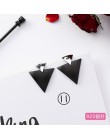 2019 moda koreański geometryczny koło długi tassel asymetryczny spadek kolczyki czarne serce kształt alloy kolczyki dla kobiet b