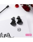 2019 moda koreański geometryczny koło długi tassel asymetryczny spadek kolczyki czarne serce kształt alloy kolczyki dla kobiet b