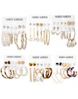 Ponadgabarytowe kolczyki zestaw Pearl akrylowe wiszące kolczyki dla kobiet Big Circle Leopard Bohemia Brincos biżuteria 2019 now
