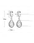 Anenjery 925 srebro Moonlight Opal łzy Totem spadek kolczyki prezent pendientes oorbellen boucle d'oreille femmes S-E321