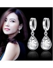 Anenjery 925 srebro Moonlight Opal łzy Totem spadek kolczyki prezent pendientes oorbellen boucle d'oreille femmes S-E321