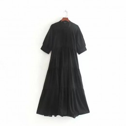 Zwiędły strój wieczorowy kobiety anglia elegancka gaza haft kaskadowe vestidos vestidos de fiesta de noche maxi sukienka marynar