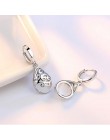 Anenjery 925 srebro Moonlight Opal łzy Totem spadek kolczyki prezent pendientes oorbellen boucle d'oreille femmes S-E321