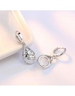 Anenjery 925 srebro Moonlight Opal łzy Totem spadek kolczyki prezent pendientes oorbellen boucle d'oreille femmes S-E321