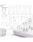 925 srebro kreatywne kolczyki geometryczne kolczyki dla kobiet kolczyki wiszące Drop Earing nowoczesna biżuteria A159