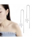 925 srebro kreatywne kolczyki geometryczne kolczyki dla kobiet kolczyki wiszące Drop Earing nowoczesna biżuteria A159