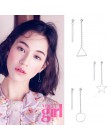 925 srebro kreatywne kolczyki geometryczne kolczyki dla kobiet kolczyki wiszące Drop Earing nowoczesna biżuteria A159