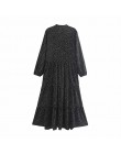 Zwiędły jesienna sukienka na imprezę kobiety anglia elegancka prosta polka nadruk w kropki luźna sukienka vestidos de fiesta de 