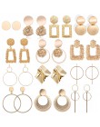 Moda kreatywne kolczyki 2019 duże geometryczne okrągłe kolczyki dla kobiet kolczyki wiszące Drop Earing nowoczesna damska biżute