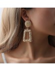 Moda kreatywne kolczyki 2019 duże geometryczne okrągłe kolczyki dla kobiet kolczyki wiszące Drop Earing nowoczesna damska biżute