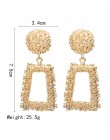 Moda kreatywne kolczyki 2019 duże geometryczne okrągłe kolczyki dla kobiet kolczyki wiszące Drop Earing nowoczesna damska biżute