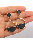 Moda kreatywne kolczyki 2019 duże geometryczne okrągłe kolczyki dla kobiet kolczyki wiszące Drop Earing nowoczesna damska biżute