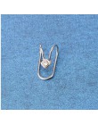 Ear Cuff U Star Moon kolczyk Punk minimalistyczny kobiety metalowa klamra fałszywy piercing klips do ucha bez przebicia kolczyki