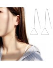 925 srebro kreatywne kolczyki geometryczne kolczyki dla kobiet kolczyki wiszące Drop Earing nowoczesna biżuteria A159