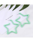 AENSOA 2019 koreańskie geometryczne wiszące kolczyki wielokrotne kolczyki unikalna konstrukcja kwiaty żywica powłoka akrylowa zw
