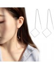 925 srebro kreatywne kolczyki geometryczne kolczyki dla kobiet kolczyki wiszące Drop Earing nowoczesna biżuteria A159