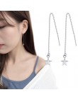 925 srebro kreatywne kolczyki geometryczne kolczyki dla kobiet kolczyki wiszące Drop Earing nowoczesna biżuteria A159
