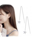 925 srebro kreatywne kolczyki geometryczne kolczyki dla kobiet kolczyki wiszące Drop Earing nowoczesna biżuteria A159
