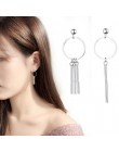 925 srebro kreatywne kolczyki geometryczne kolczyki dla kobiet kolczyki wiszące Drop Earing nowoczesna biżuteria A159