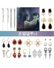 MENGJIQIAO 2019 nowy koreański TV gwiazda eleganckie błyszczące Rhinestone spadek kolczyki dla kobiet metalowe koło kryształ Oor