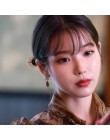 MENGJIQIAO 2019 nowy koreański TV gwiazda eleganckie błyszczące Rhinestone spadek kolczyki dla kobiet metalowe koło kryształ Oor