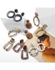 Oversize geometryczne spadek wąż kolczyki dla kobiet Punk Vintage duża skóra węża dynda kolczyki damska biżuteria prezent Bijoux