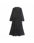 Zwiędły jesienna sukienka na imprezę kobiety anglia elegancka prosta polka nadruk w kropki luźna sukienka vestidos de fiesta de 