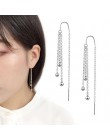 925 srebro kreatywne kolczyki geometryczne kolczyki dla kobiet kolczyki wiszące Drop Earing nowoczesna biżuteria A159