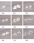 Prawdziwe 925 Sterling Silver biżuteria dla kobiet Cute AnimalHollow kolczyk Stud mały kolczyk dla dziewczyn hurtowych