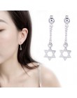925 srebro kreatywne kolczyki geometryczne kolczyki dla kobiet kolczyki wiszące Drop Earing nowoczesna biżuteria A159