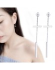 925 srebro kreatywne kolczyki geometryczne kolczyki dla kobiet kolczyki wiszące Drop Earing nowoczesna biżuteria A159