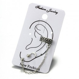 Tocona 3 sztuk/zestaw Bohemia księżyc spadek kolczyki zestaw liść Ball Chain Alloy dynda kolczyk Piercing Brincos dla kobiet biż