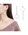 925 srebro kreatywne kolczyki geometryczne kolczyki dla kobiet kolczyki wiszące Drop Earing nowoczesna biżuteria A159