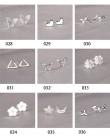 Prawdziwe 925 Sterling Silver biżuteria dla kobiet Cute AnimalHollow kolczyk Stud mały kolczyk dla dziewczyn hurtowych
